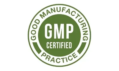GlucoTonic GMP manufacturing badge